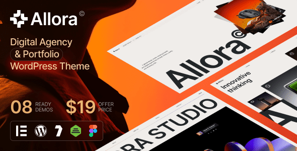 Allora 数字代理机构与作品集 WordPress 主题 2025 官方版