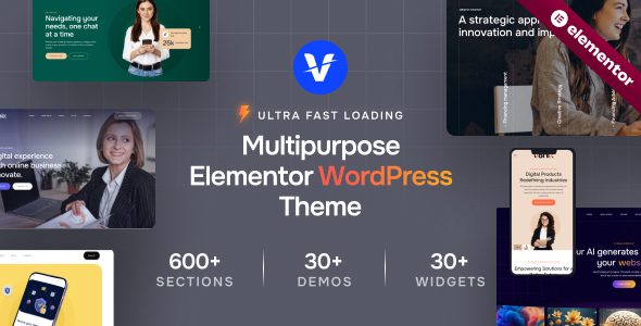Vonix v2.0 终极多用途 Elementor WordPress 主题