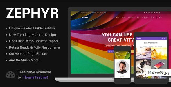 Exclusive Zephyr GPL v9.0.1 WordPress Theme: The Ultimate Material Design Essential