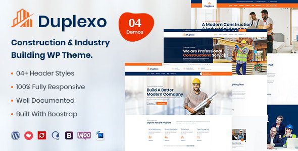 Duplexo v5.9 – 官方建筑翻新WordPress主题必备指南