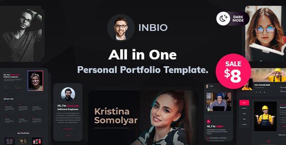 InBio v3.0.7 – Essential One-Page Personal Portfolio WordPress Theme