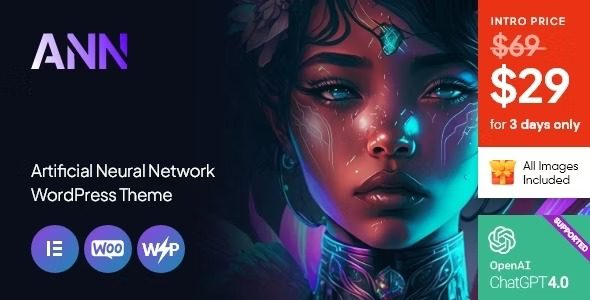 ANN v1.37.0 – Exclusive AI Painting & Artificial Intelligence Startup WordPress Theme