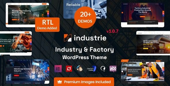 <span class="bbh-title-badge" style="background:#28a745">亲测</span> Industrie v1.7.3 工厂与工业 WordPress 主题 | 官方必备