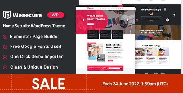 Wesecure v1.1.0 – 终极家庭安全WordPress主题 专业必备