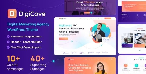 Digicove v1.0.6 Digital Marketing Agency WordPress Theme Full Version