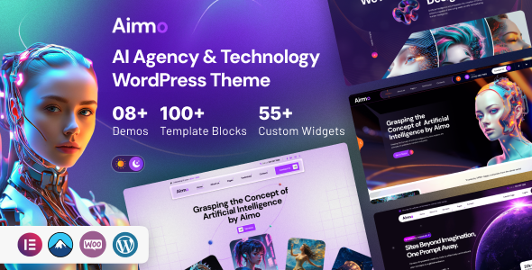 Aimo v1.0.1 – 官方人工智能代理与技术 WordPress 主题