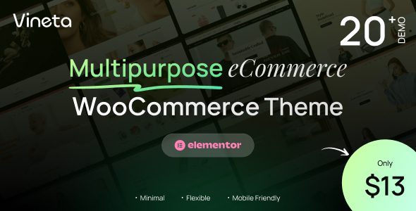 Vineta 1.0.8 – Ultimate Multi-Purpose WooCommerce WordPress Theme