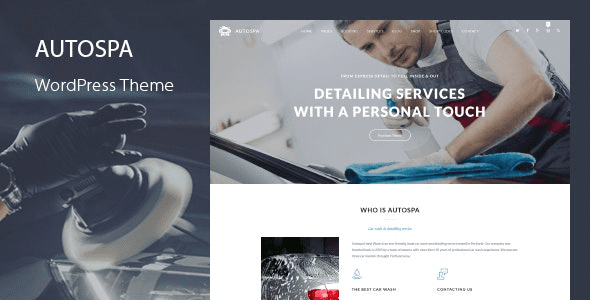 Auto Spa v3.9 洗车 WordPress 主题：终极汽车美容预约方案