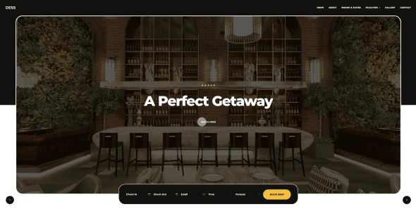 Dess Hotel & Resort WordPress Theme: The Ultimate Modern Responsive Website Solution