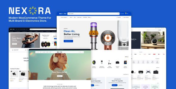 Nexora Shop v1.0.0 – 官方多品牌电子产品商店 WooCommerce 主题