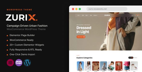 ZURIX v1.0.1 – 官方都市时尚WooCommerce主题，营销活动必备