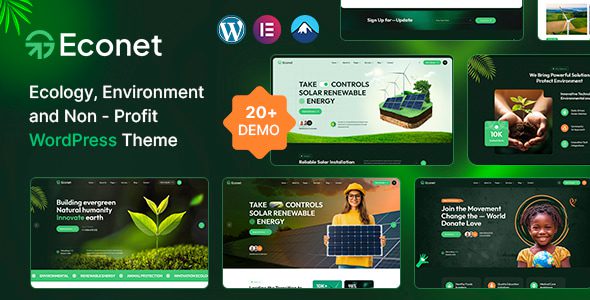 Econet 官方版：生态环保与非营利组织 WordPress 主题必备