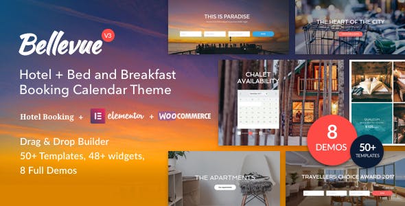 Bellevue Hotel Booking WordPress Theme v4.2.20 Ultimate Edition Download