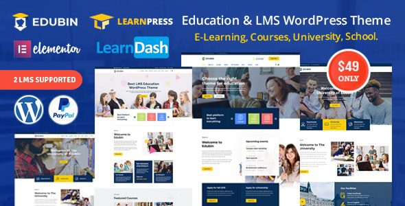 <span class="bbh-title-badge" style="background:#28a745">亲测</span> Edubin v9.6.3 Education LMS WordPress Theme Official Chinese Version Download