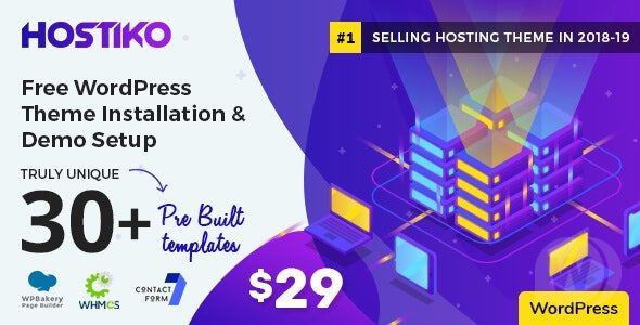 Hostiko v9.4.56 官方网络托管公司WordPress主题