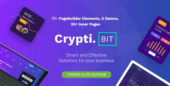 <span class="bbh-title-badge" style="background:#28a745">亲测</span> CryptiBIT v1.4.2 官方版：加密货币与ICO/IEO登陆页WordPress主题必备