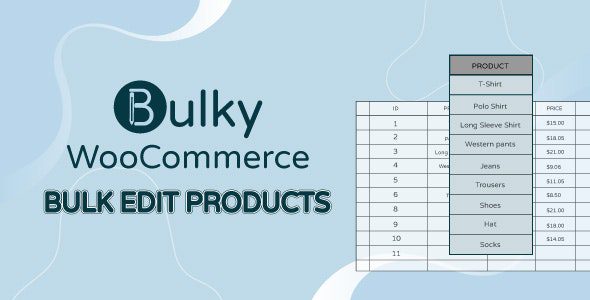 Bulky v1.4.2 官方中文版:WooCommerce 批量编辑产品、订单、优惠券必备插件