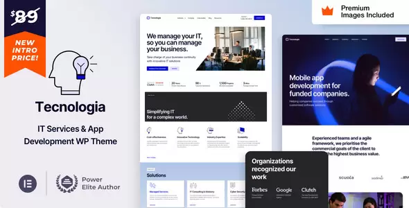 <span class="bbh-title-badge" style="background:#dc3545">稀缺</span> Technology v37.0 – Official IT Services & Application Development WordPress Theme