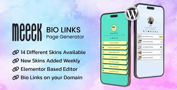 <span class="bbh-title-badge" style="background:#28a745">亲测</span> Meeek v3.8.1 官方版：WordPress Elementor Bio链接生成器插件完整指南
