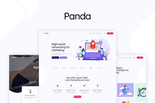 <span class="bbh-title-badge" style="background:#007bff">独家</span> Panda v1.29.0 Official Creative Marketing SEO WordPress Theme – Essential Download