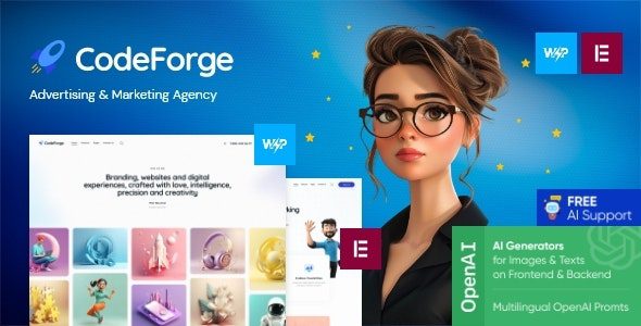 CodeForge v1.11.0 Official Version – Essential WordPress Theme Download for IT Companies