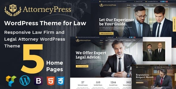 Attorney Press v2.2.2 Lawyer WordPress Theme: The Ultimate Professional Legal Website Solution