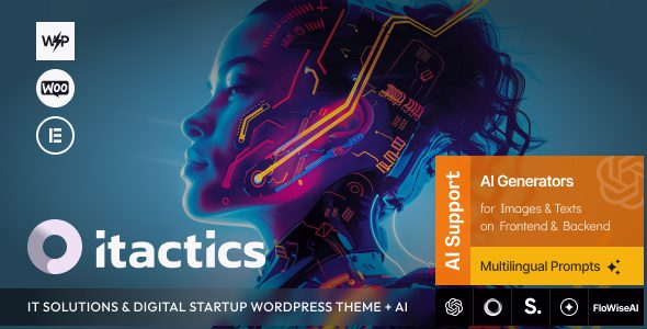iTactics v1.14.0 Official Version: IT Solutions & Digital Startup WordPress Theme