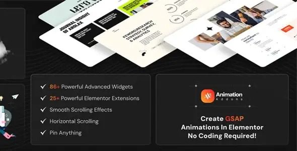 Animation Addons for Elementor Pro v2.6.6 终极动画插件（官方中文版）