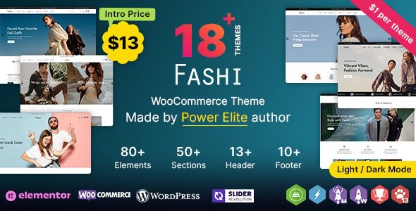 Fashi WP v1.6.0 – Ultimate Multi-Purpose Fashion WooCommerce Theme