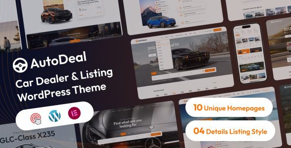 <span class="bbh-title-badge" style="background:#dc3545">稀缺</span> AutoDeal v1.0.3 Car Dealer WordPress Theme Official Version One-Click Install
