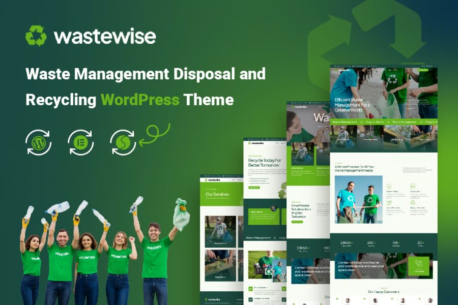 Wastewise v1.0.5 Waste Management WordPress Theme Exclusive Pro Version