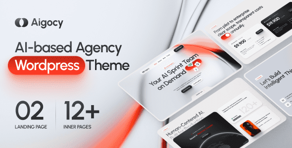 Aigocy v1.3 Official AI Agency & Tech WordPress Theme Exclusive Chinese Version