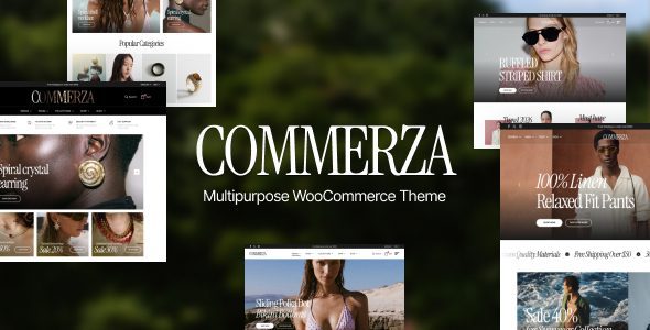 Commerza v1.0.0 官方版：终极多用途WooCommerce主题