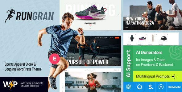 Run Gran v2.8.0 官方版：运动装备商店的终极WordPress主题