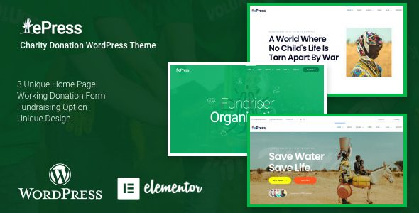 ePress 5.0.0 官方版：非营利慈善机构WordPress主题必备