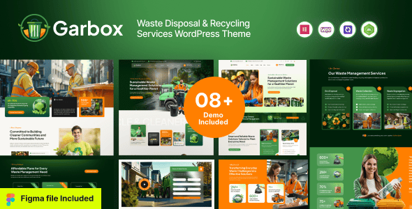 Garbox WordPress Theme: The Essential Solution for Waste Management & Recycling Websites