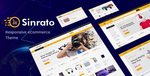 Sinrato Official Theme: The Essential WordPress Theme for WooCommerce Electronics Stores