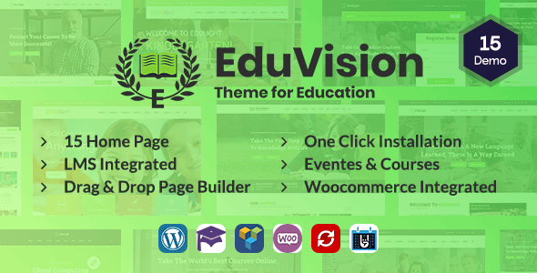 Eduvision v1.3 官方版 – 在线课程教育WordPress主题必备