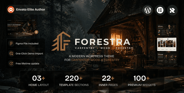 Forestra 1.0.2 官方版：木工与林业WordPress主题必备选择