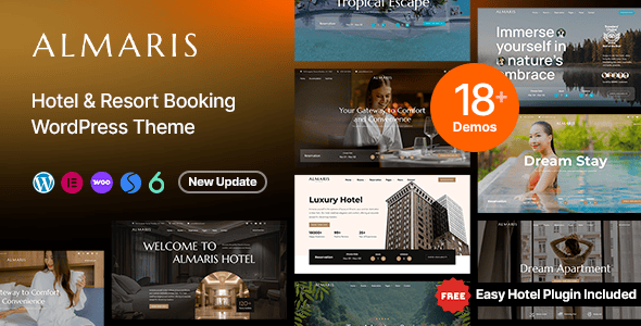 Almaris 1.3.6 官方中文版：豪华酒店预订 WordPress 主题