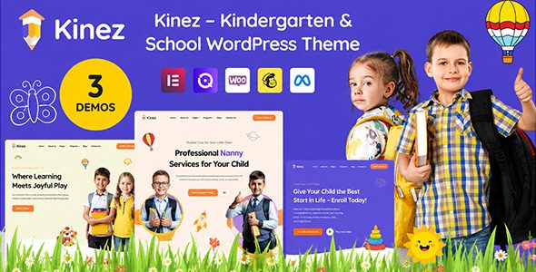 Kinez WordPress主题官方版：幼儿园与学校网站必备