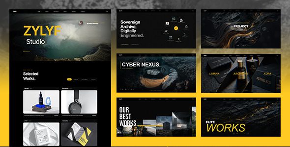 Zylyf 1.0.0 官方版：创意粗犷主义机构及作品集 WordPress 主题