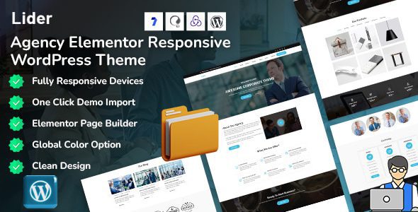 Lider 3.0.2 Official Version: The Essential Elementor WordPress Theme for Enterprises and Organizations