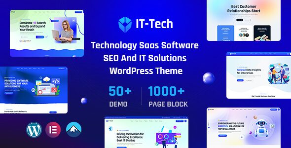 IT-Tech v1.0.0 Official Version: Professional IT Solutions & SaaS Technology WordPress Theme