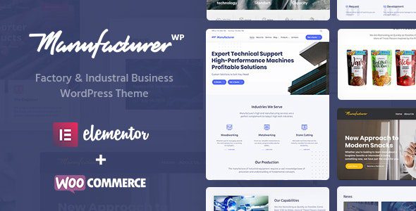 <span class="bbh-title-badge" style="background:#28a745">亲测</span> Manufacturer v1.3.13 Exclusive Chinese Version – Essential Download for Factory and Industrial WordPress Themes