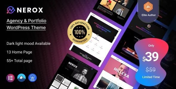 Nerox v1.1.3 Official Chinese Version – Agency and Portfolio WordPress Theme + RTL