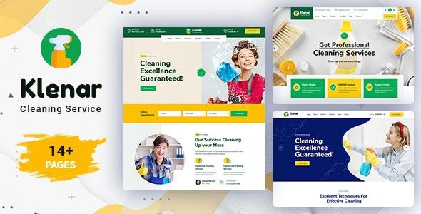 Klenar v1.1.3 WordPress主题独家下载：专业清洁服务网站必备+RTL支持