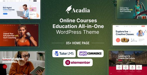 Acadia v3.2.3 Educational Online Course WordPress Theme: Comprehensive Review and User Guide