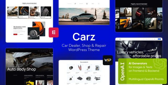 Carz WordPress主题独家评测：汽车经销商与维修店必备建站方案
