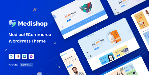 MediShop 1.1.3 Essential Medical WooCommerce Theme, Top Choice for Pharmacy E-Commerce